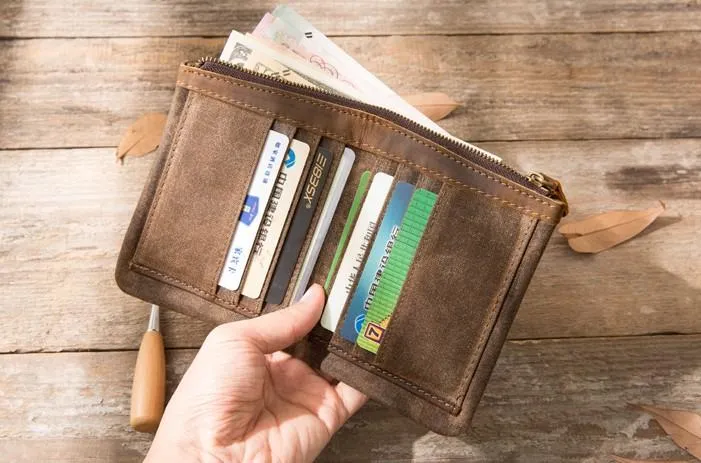 Cool Canvas Mens Small Wallets Bifold Vintage billfold Wallet for Men