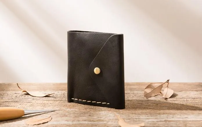 Cool Handmade Leather Mens Small Wallets Bifold Vintage billfold Wallet for Men