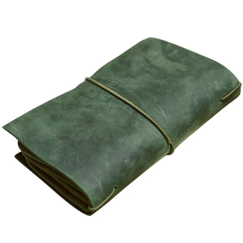Cool Leather Canvas Mens Bifold Long Wallet Leather Long Wallet for Men