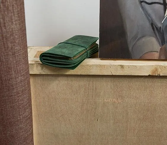 Cool Leather Canvas Mens Bifold Long Wallet Leather Long Wallet for Men
