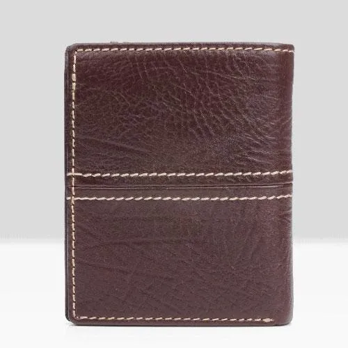 Cool Leather Mens billfold Slim Leather Wallet Men Small Bifold Wallet for Men