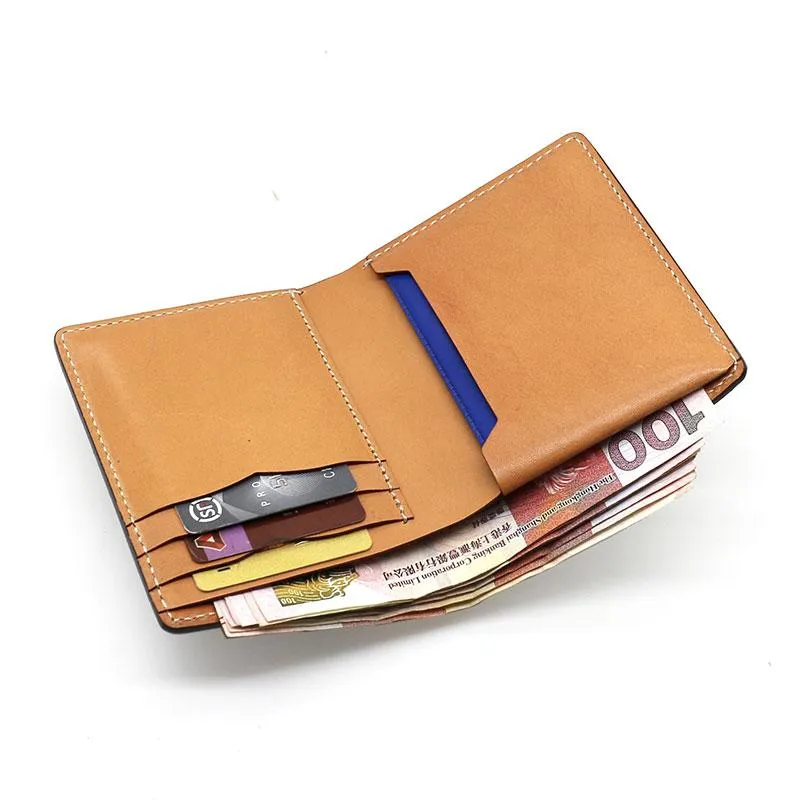 Cool Leather Mens Camouflage Small Wallet Front Pocket Wallet billfold Slim Wallet for Men