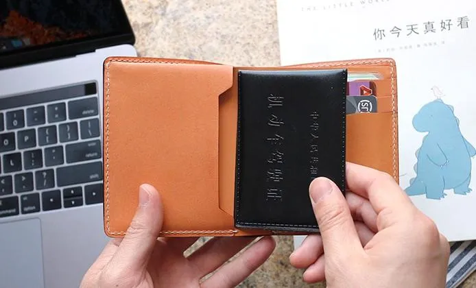 Cool Leather Mens Camouflage Small Wallet Front Pocket Wallet billfold Slim Wallet for Men