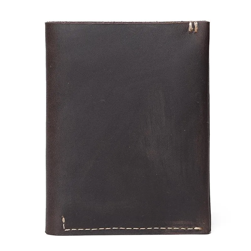 Cool Leather Mens Slim Small Leather Wallets Men billfold Bifold Wallet for Men