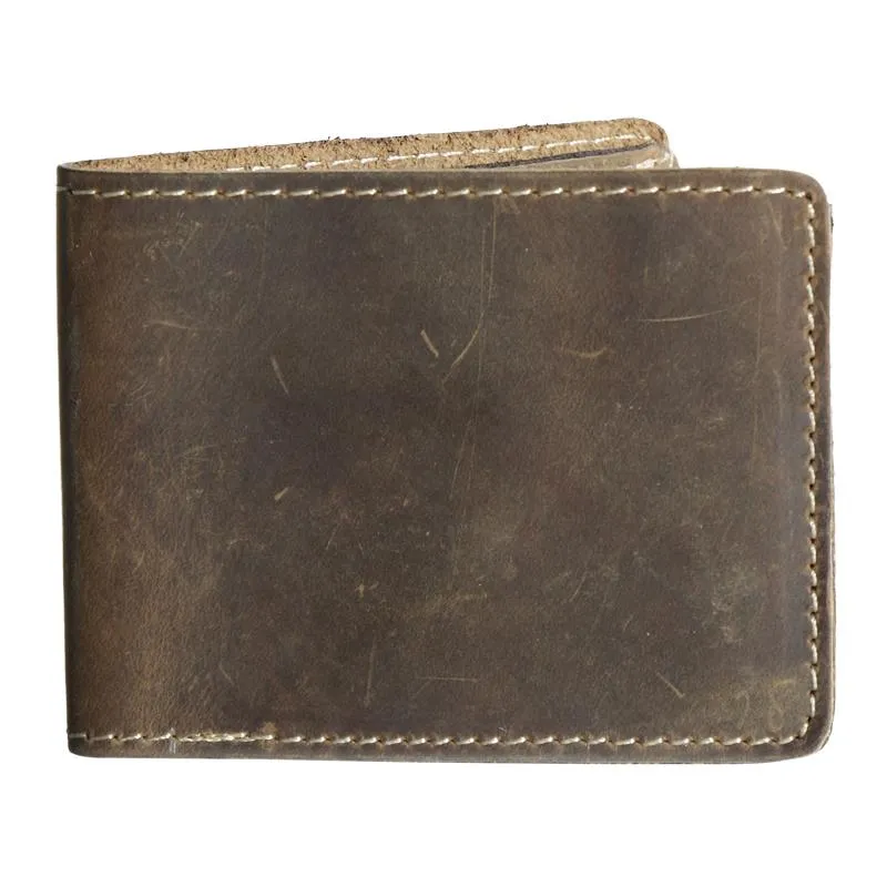 Cool Leather Mens Slim Small Wallet Bifold Men billfold Wallets for Men