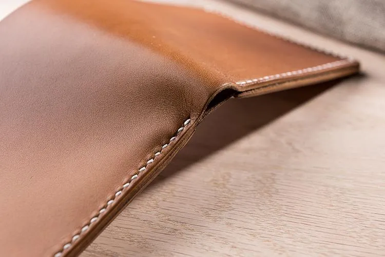 Cool Leather Mens Slim Small Wallets billfold Wallets Bifold for Men