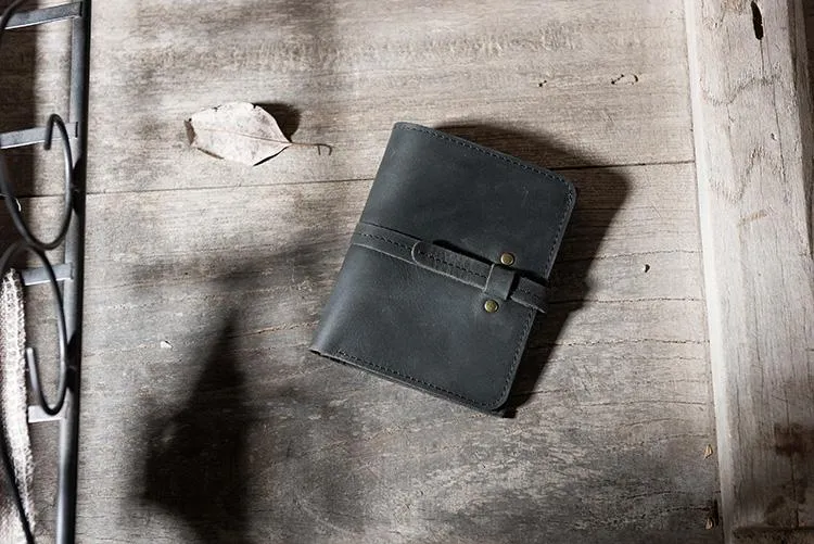 Cool Leather Mens Slim Small Wallets Men billfold Bifold Wallets for Men