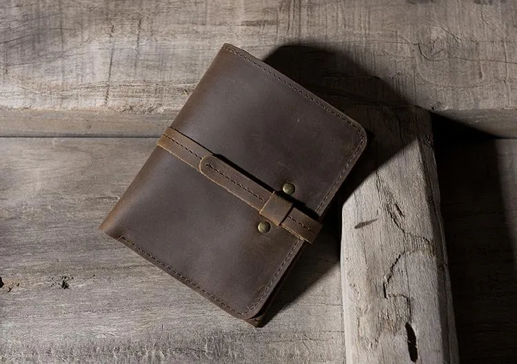 Cool Leather Mens Slim Small Wallets Men billfold Bifold Wallets for Men