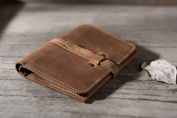 Cool Leather Mens Slim Small Wallets Men billfold Bifold Wallets for Men
