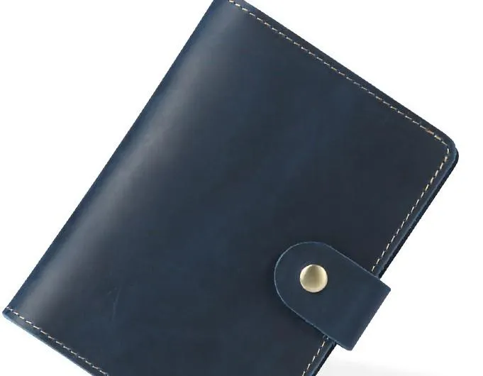 Cool Leather Mens Small Passport Wallet Slim billfold Travel Wallets for Men