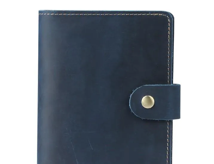 Cool Leather Mens Small Passport Wallet Slim billfold Travel Wallets for Men
