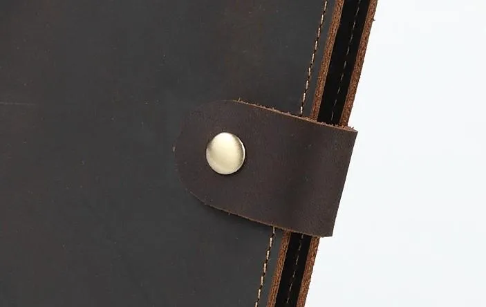 Cool Leather Mens Small Passport Wallet Slim billfold Travel Wallets for Men