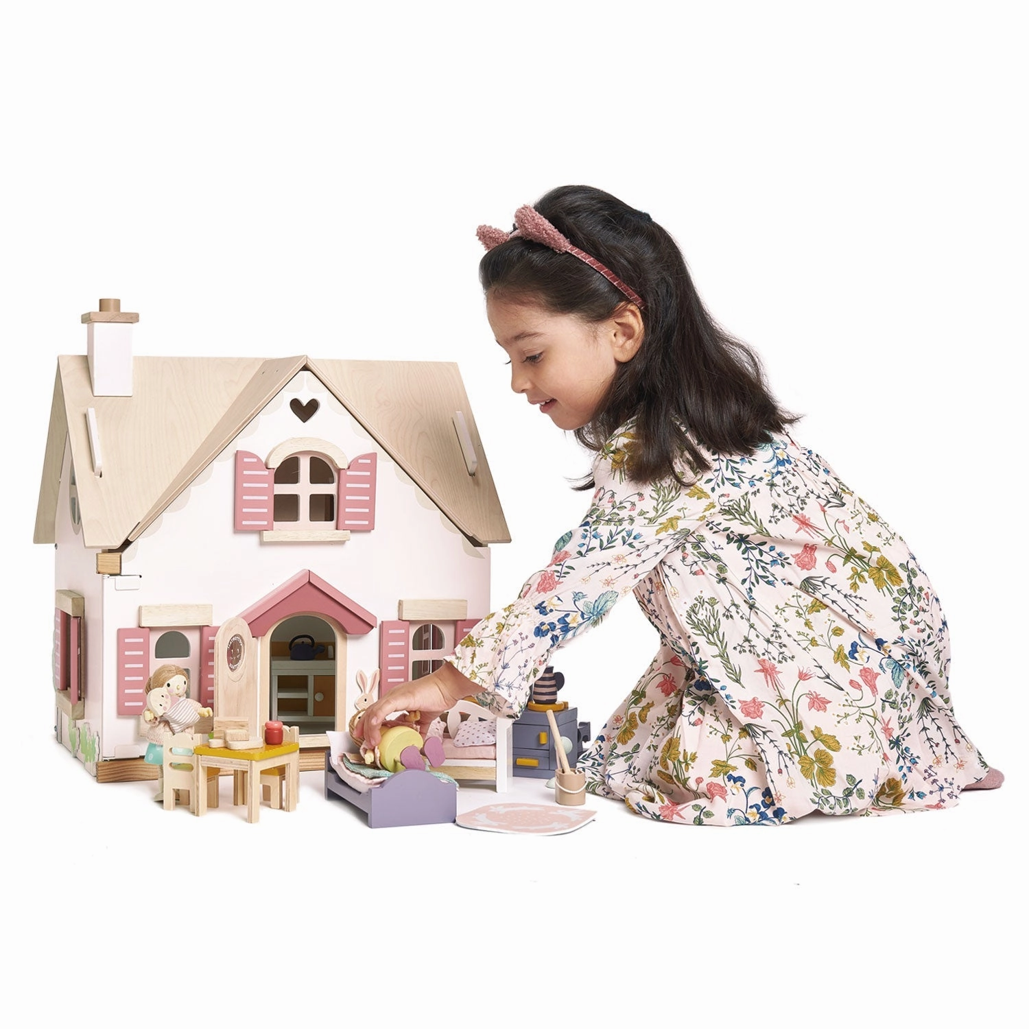 Cottontail Cottage Wooden Dollhouse