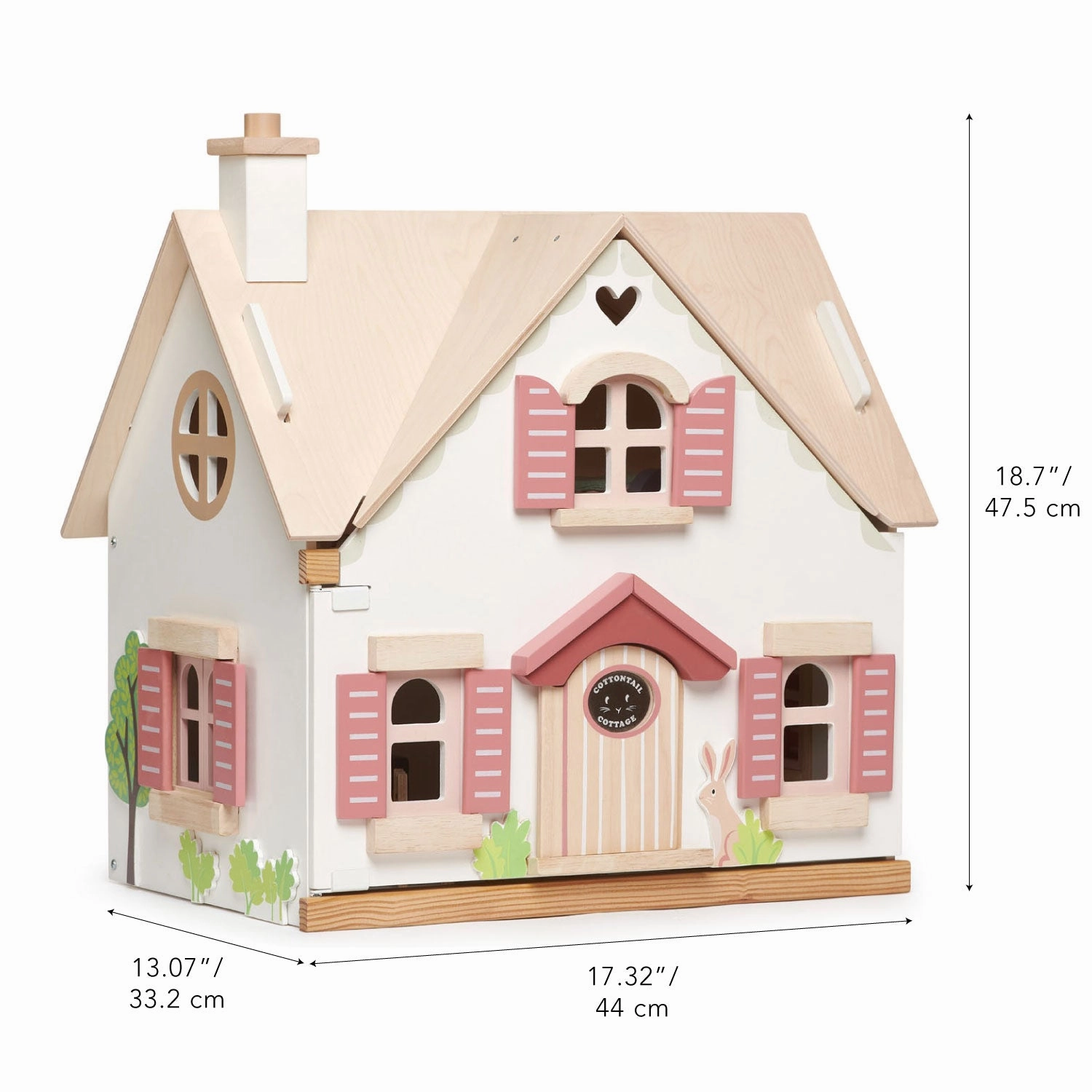 Cottontail Cottage Wooden Dollhouse