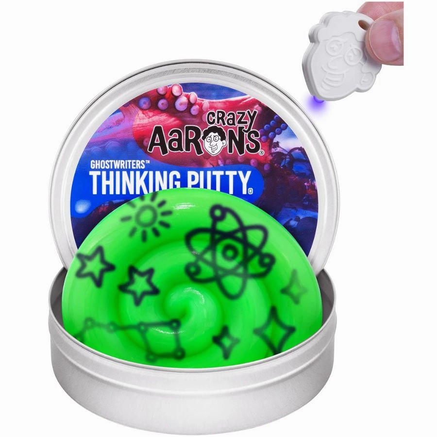 Crazy Aaron's Thinking Putty - Invisible Ink: Glow UV Light Sensory Putty