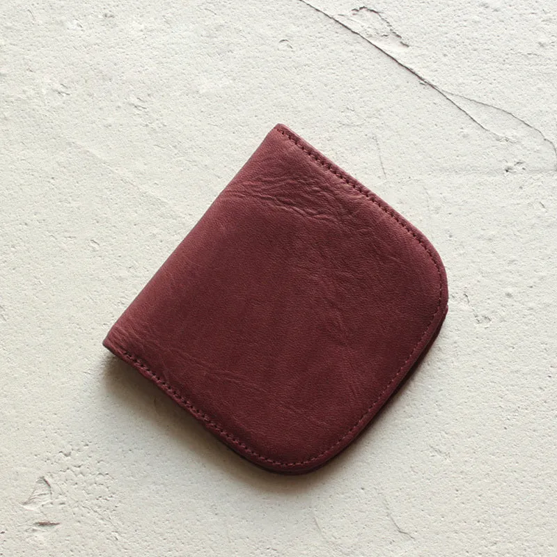 Cute LEATHER Womens Small Wallet Bifold Leather billfold Wallets FOR Women