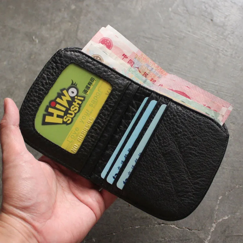 Cute LEATHER Womens Small Wallet Bifold Leather billfold Wallets FOR Women