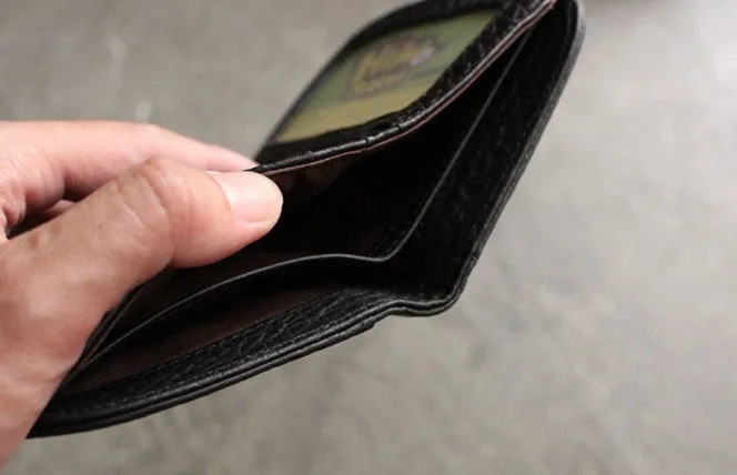 Cute LEATHER Womens Small Wallet Bifold Leather billfold Wallets FOR Women