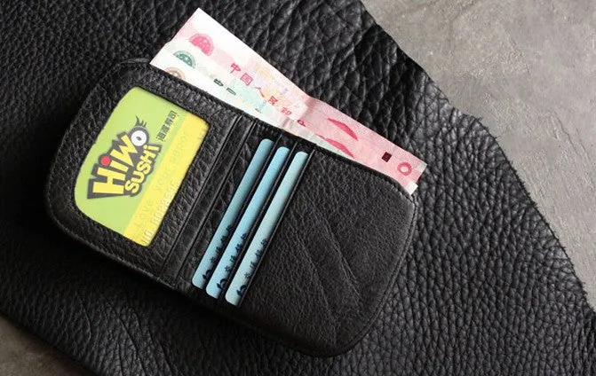 Cute LEATHER Womens Small Wallet Bifold Leather billfold Wallets FOR Women