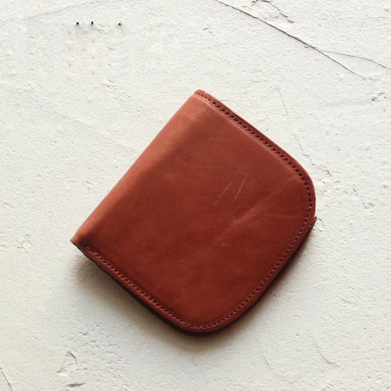 Cute LEATHER Womens Small Wallet Bifold Leather billfold Wallets FOR Women