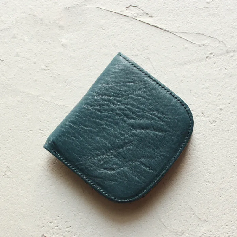 Cute LEATHER Womens Small Wallet Bifold Leather billfold Wallets FOR Women