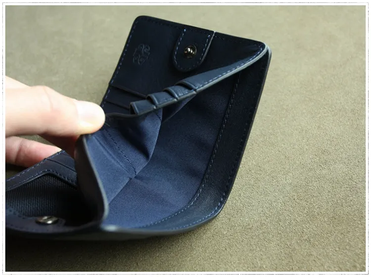 Cute Women Camel Leather Small Bifold Wallet Billfold Wallet with Coin Pocket For Women