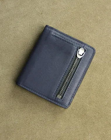 Cute Women Camel Leather Small Bifold Wallet Billfold Wallet with Coin Pocket For Women