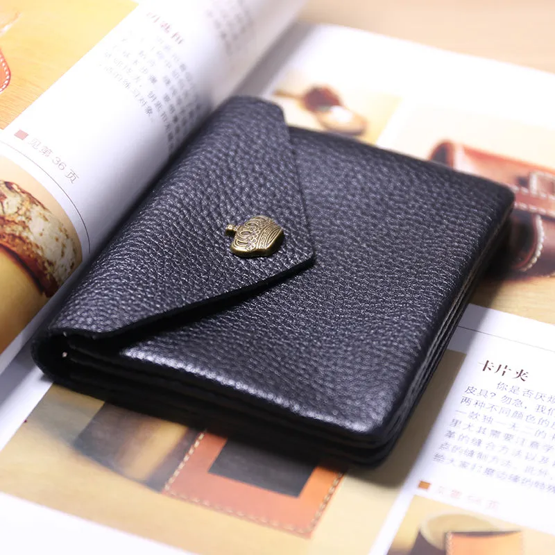 Cute Women Crown Red Leather Mini Billfold Wallet Coin Wallets Slim Change Wallets For Women