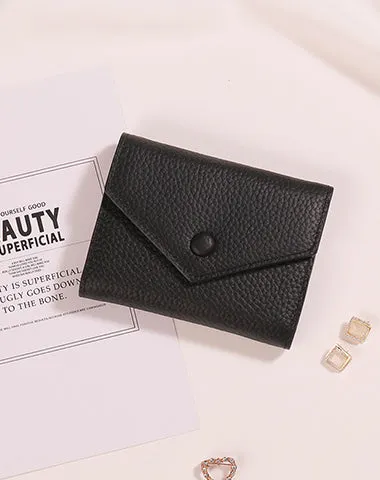 Cute Women Envelope Yellow Leather Small Wallet Billfold Envelope Small Wallet For Ladies