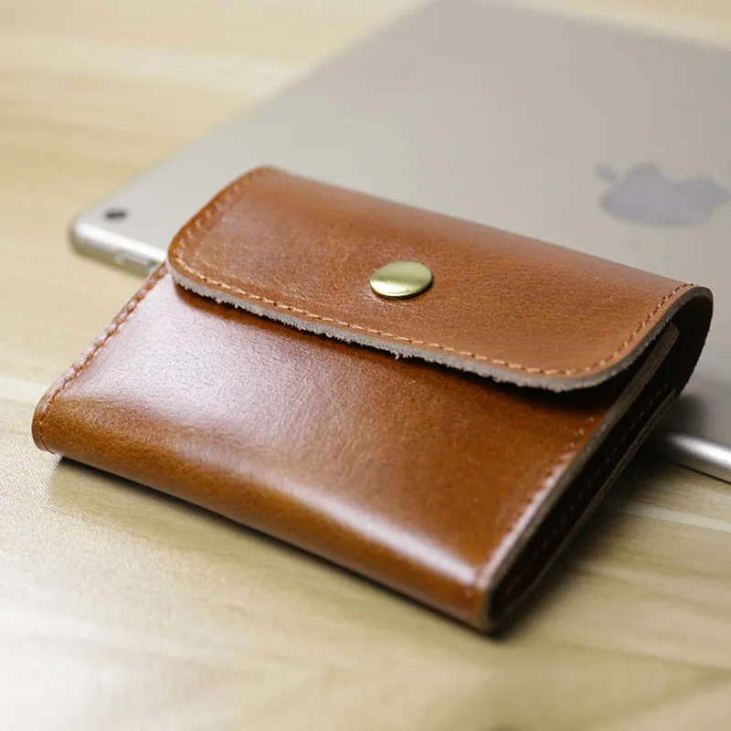 Cute Women Leather Mini Zip Coin Wallet Red Brown Change Wallets Slim Billfold Wallet For Women