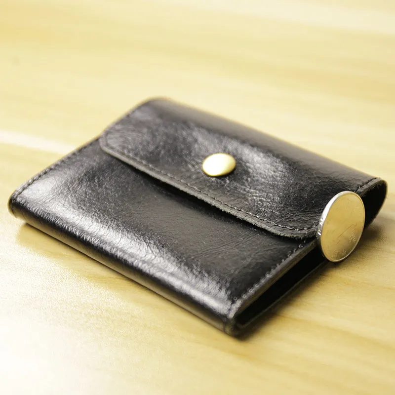 Cute Women Leather Mini Zip Coin Wallet Red Brown Change Wallets Slim Billfold Wallet For Women