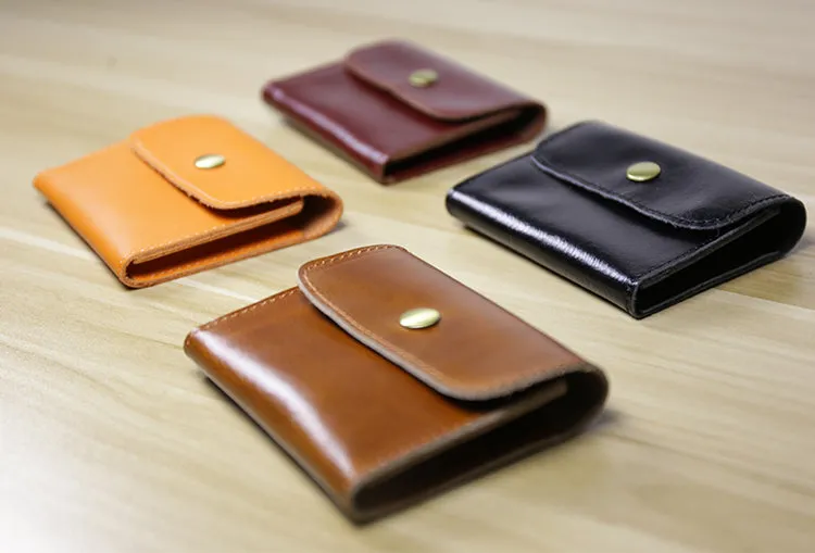 Cute Women Leather Mini Zip Coin Wallet Red Brown Change Wallets Slim Billfold Wallet For Women