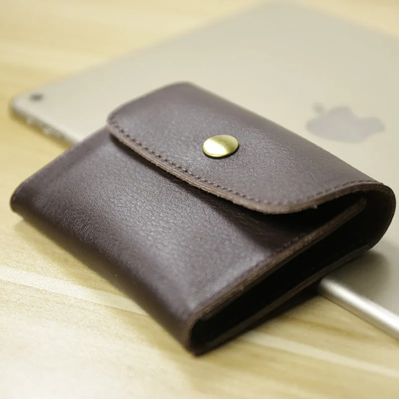 Cute Women Leather Mini Zip Coin Wallet Red Brown Change Wallets Slim Billfold Wallet For Women