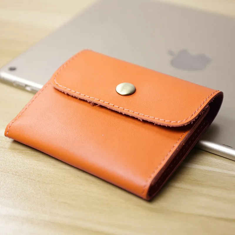 Cute Women Leather Mini Zip Coin Wallet Red Brown Change Wallets Slim Billfold Wallet For Women
