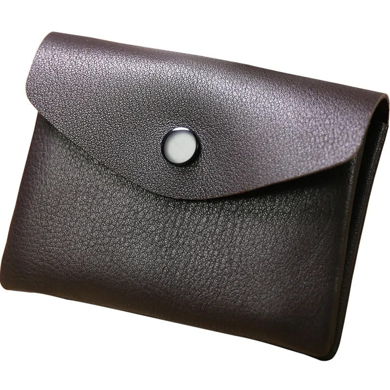 Cute Women Pink Leather Mini Billfold Wallet Handmade Coin Wallets Slim Change Wallets For Women