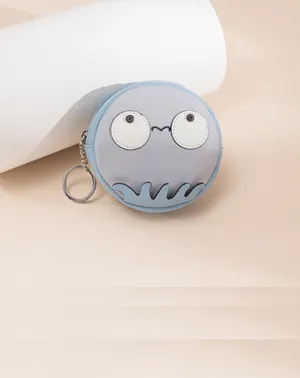Cutest Women Leather Little Monster Coin Wallet Small Keychain with Wallet Change Wallet For Women