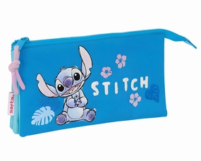 Disney Stitch Hawaii Triple Pencil Case