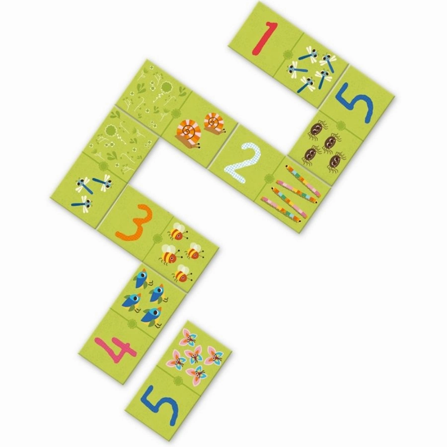Djeco - 1, 2, 3 Domino Math Game