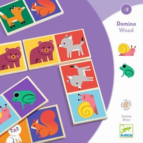 Djeco - Forest Wooden Domino Game