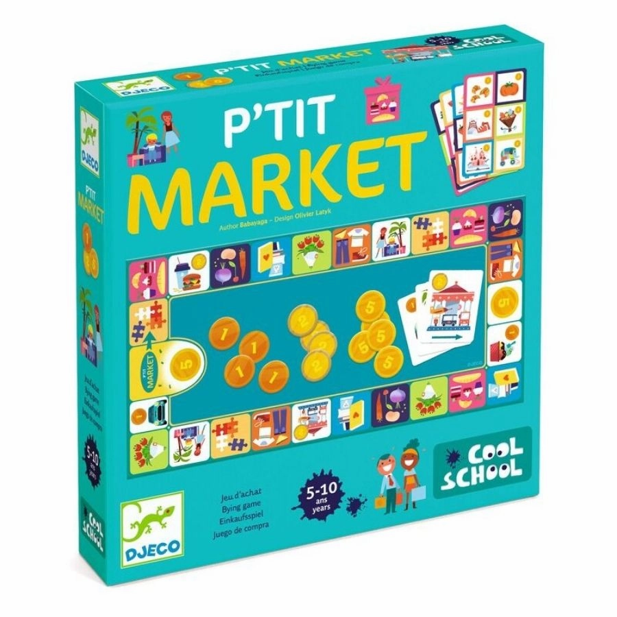 Djeco - Little Market Cool School Game