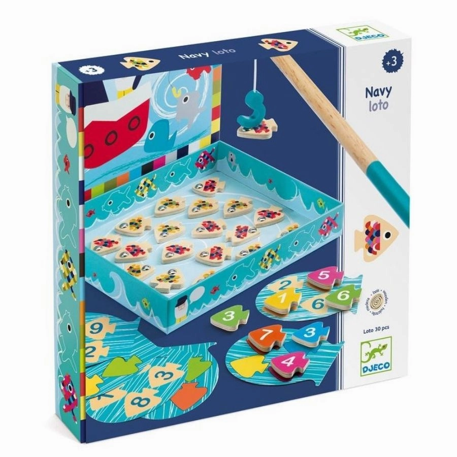 Djeco - Navy Loto Magnetic Fishing Game