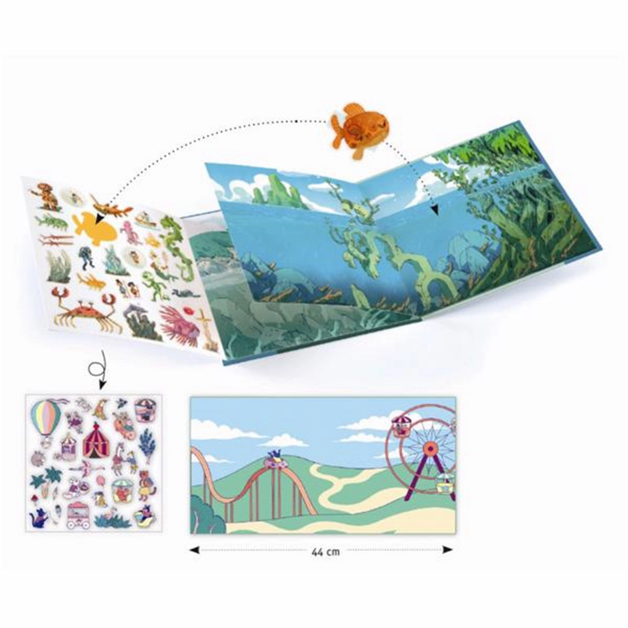 Djeco Stickers Reusable Under the Sea