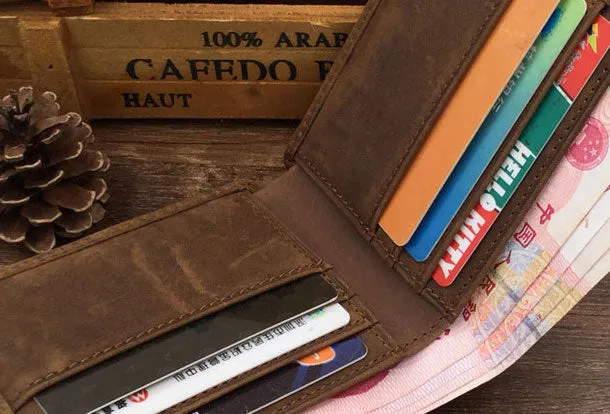Dragon Genuine Leather Mens Wallet  Alligator Pattern Cool billfold Slim Bifold Wallet Card Wallet Purse for Mens