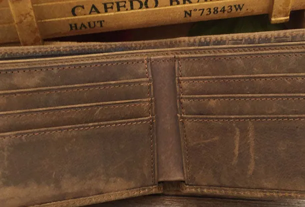 Dragon Genuine Leather Mens Wallet  Alligator Pattern Cool billfold Slim Bifold Wallet Card Wallet Purse for Mens