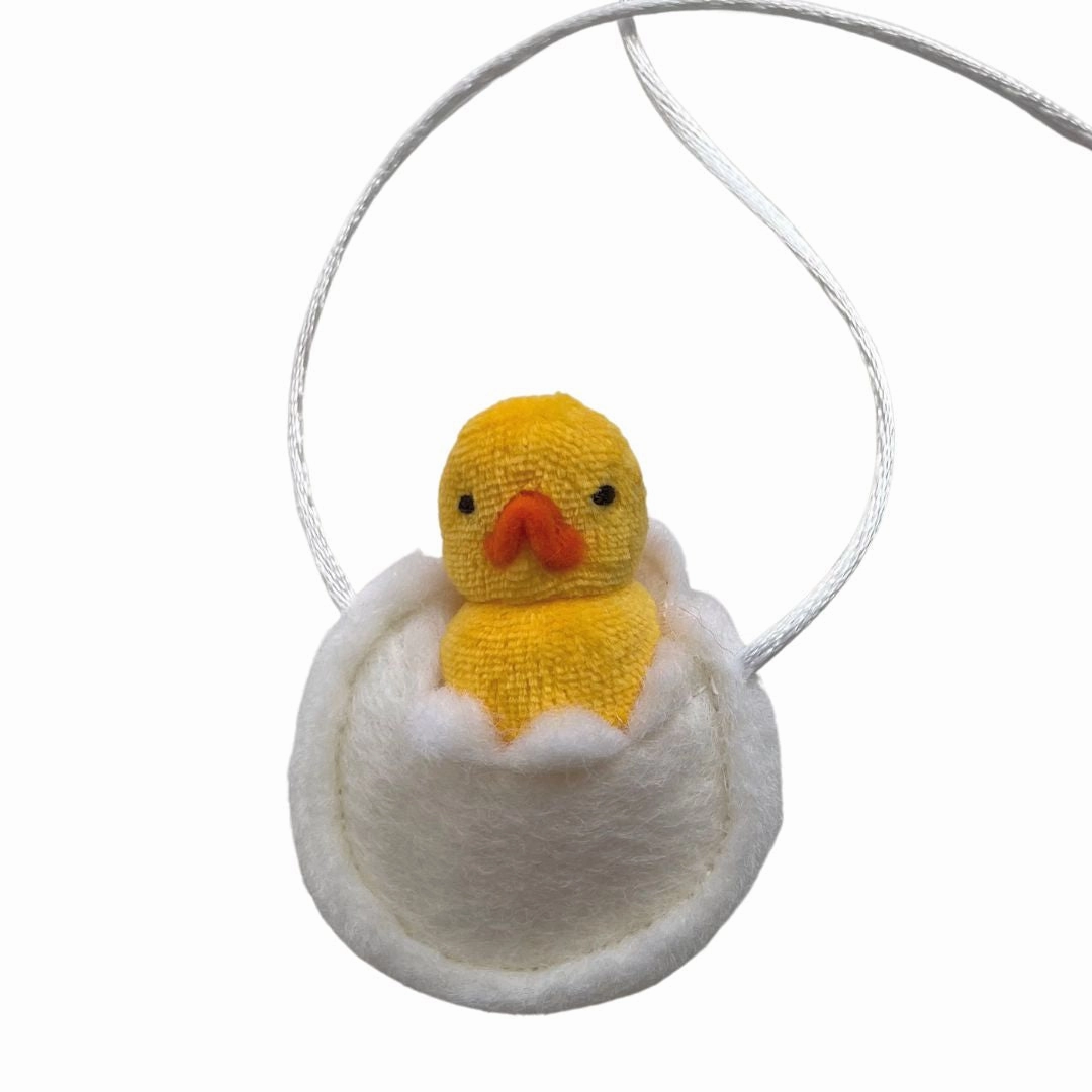 Duckling in an Egg Necklace