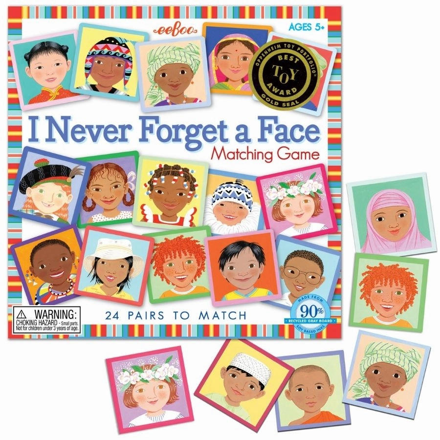 eeBoo - Never Forget a Face Matching Board Game