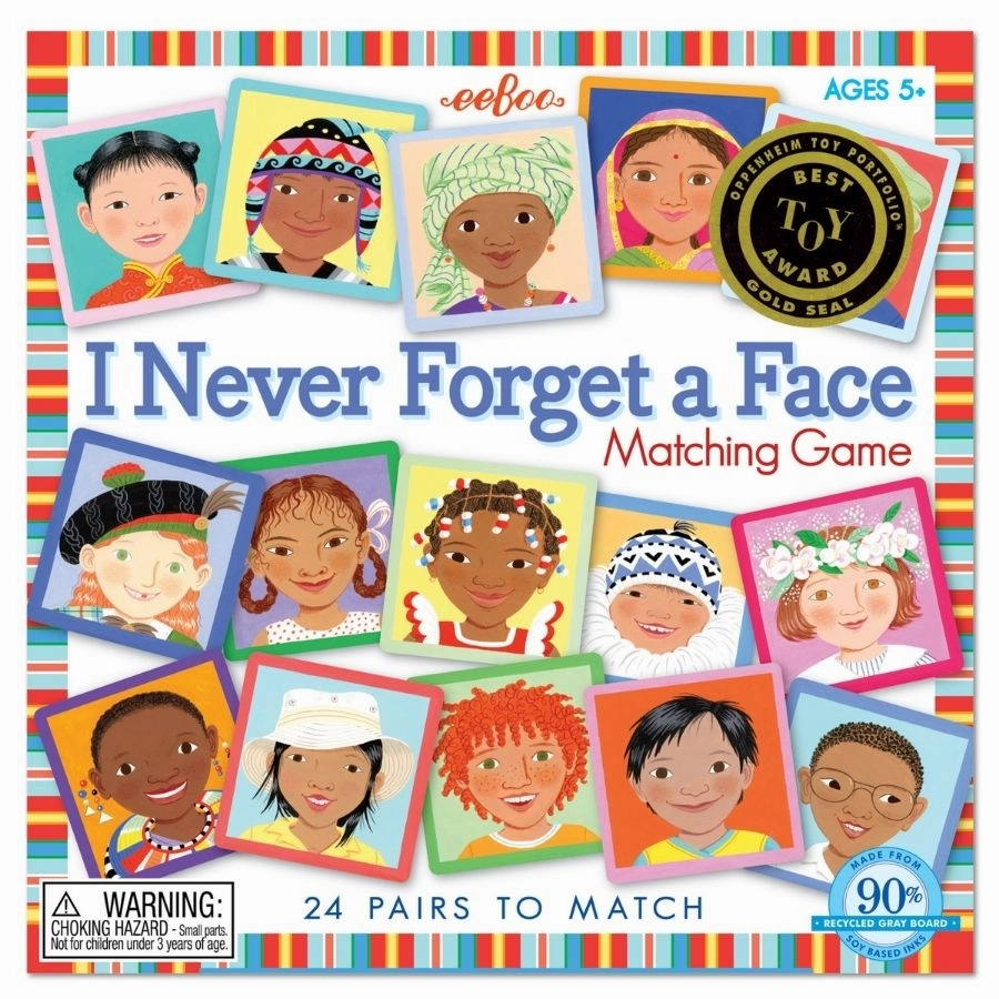 eeBoo - Never Forget a Face Matching Board Game