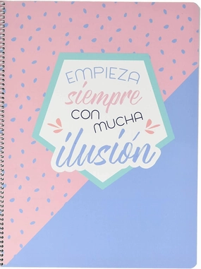 Erik Grupo Spiral Notebook A4, Microperforated, Amelie Pastel Collection
