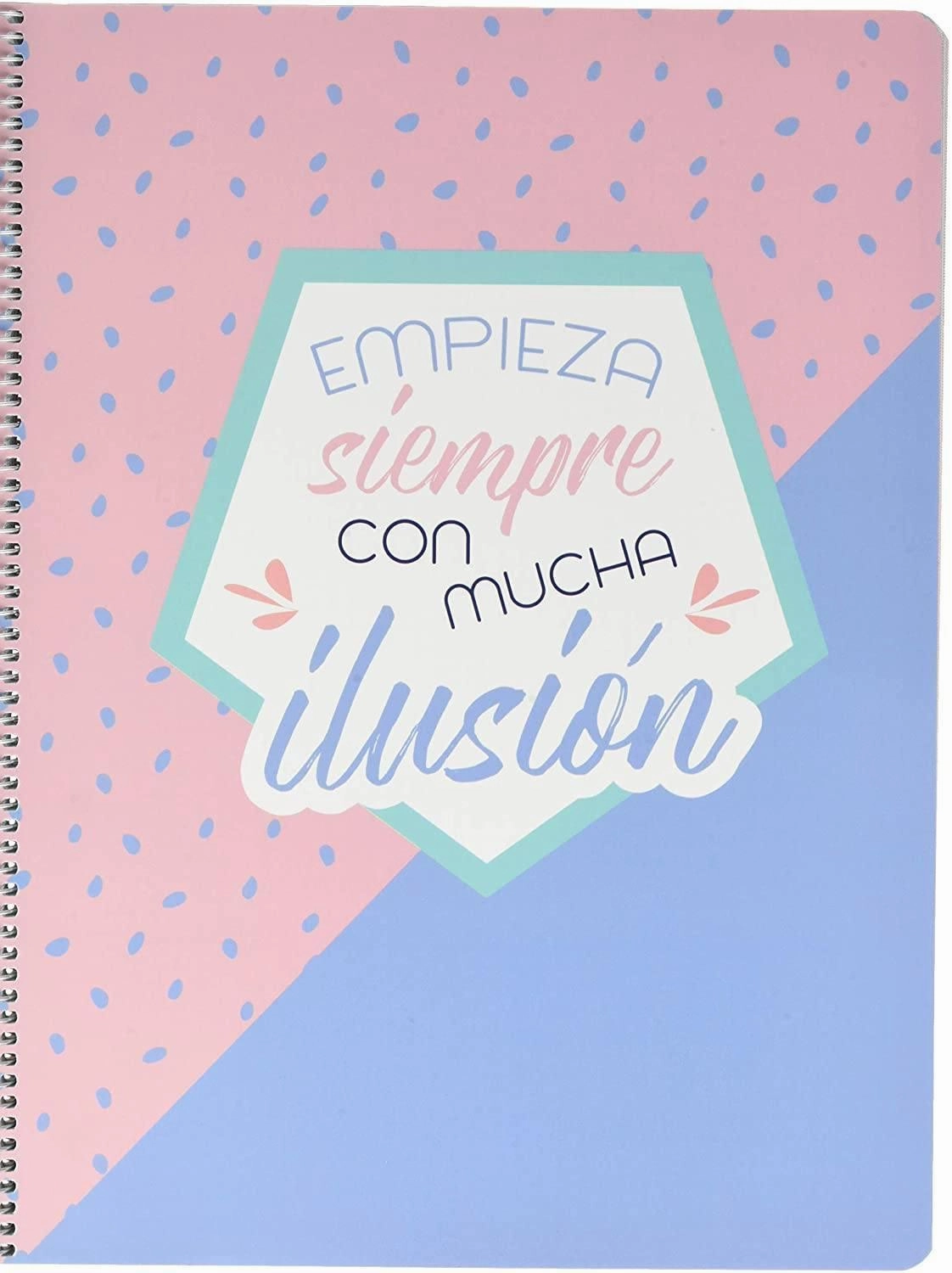 Erik Grupo Spiral Notebook A4, Microperforated, Amelie Pastel Collection