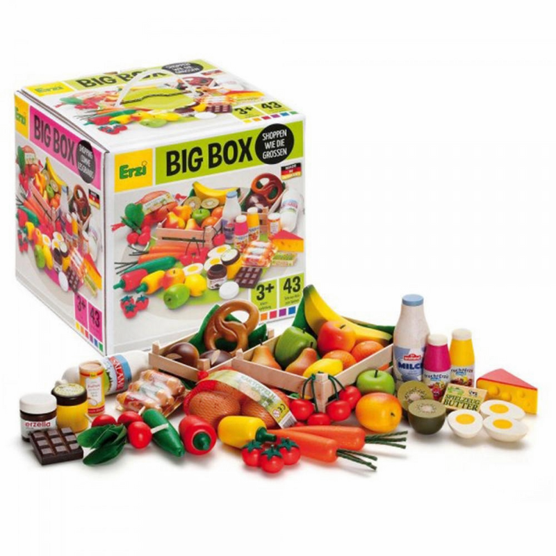 Erzi Wooden Big Box Play Food Assortment Set